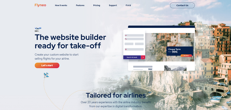 Flyneo : All in one website solution for airlines